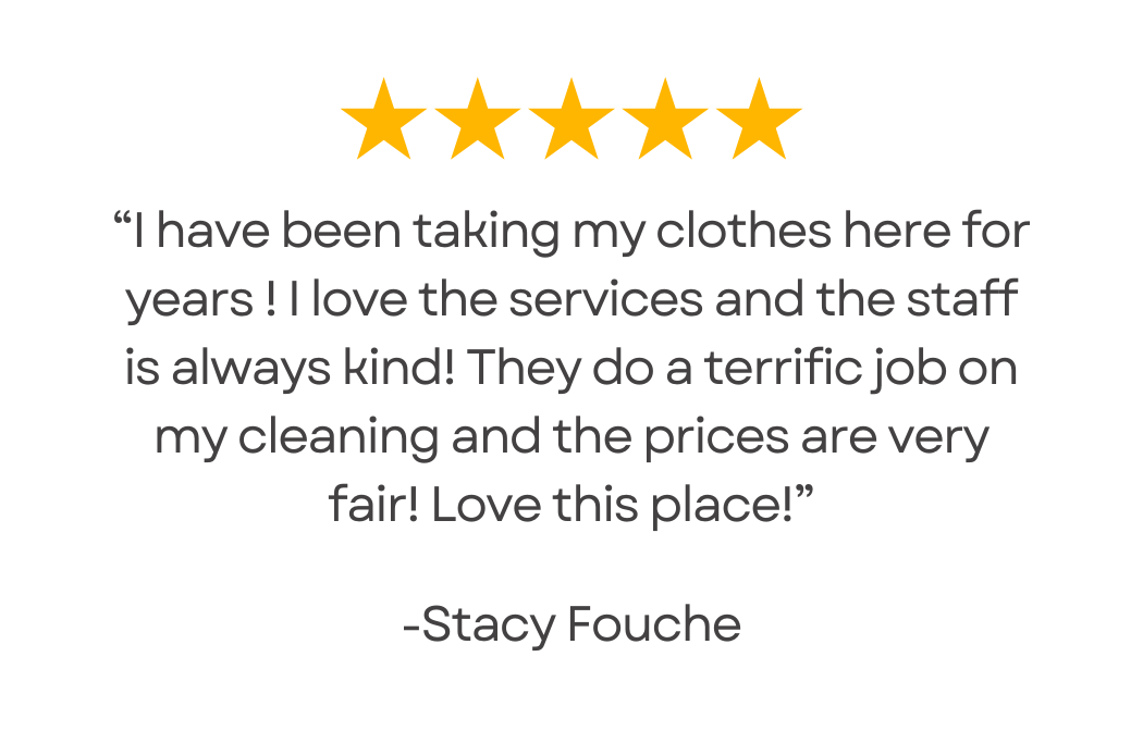 Fazio Cleaners - customer testimonial